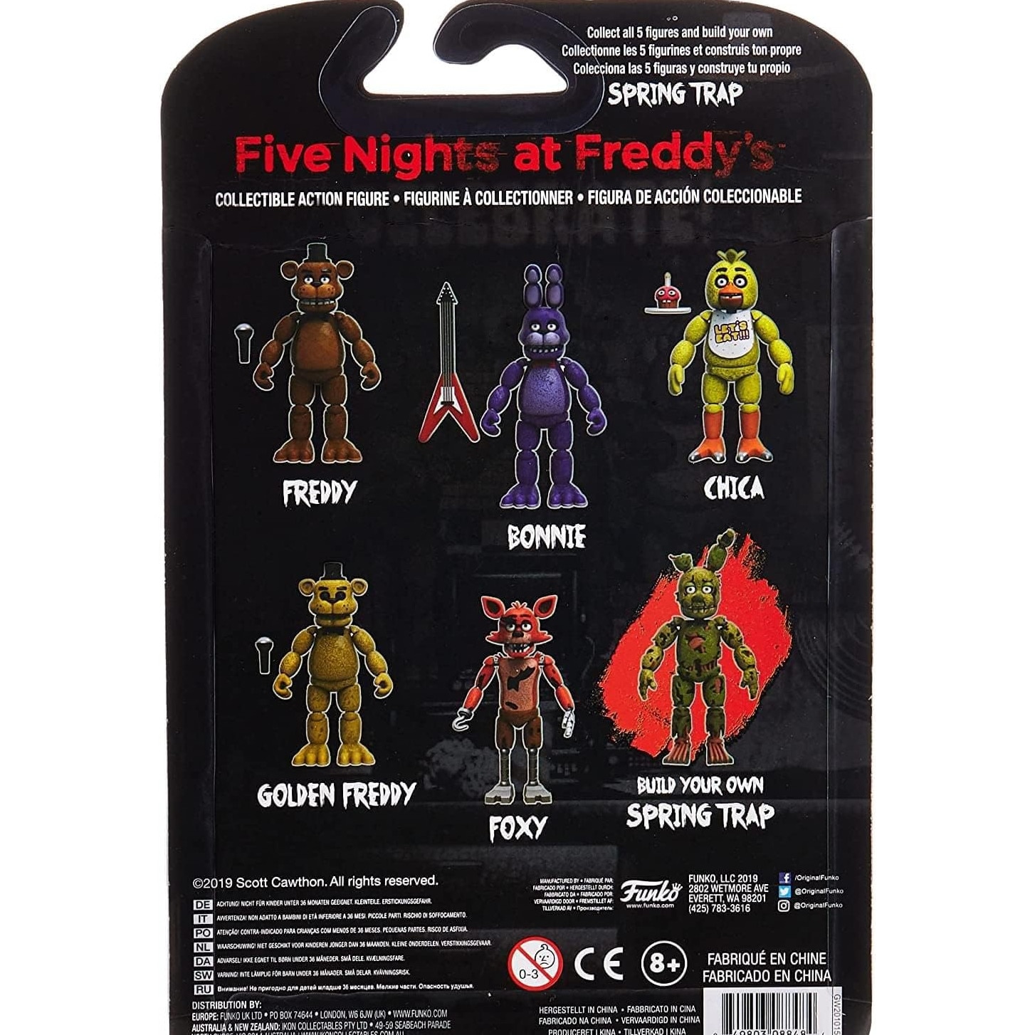 Figurina Five Nights at Freddy's, Foxy, 12cm, cu articulatii