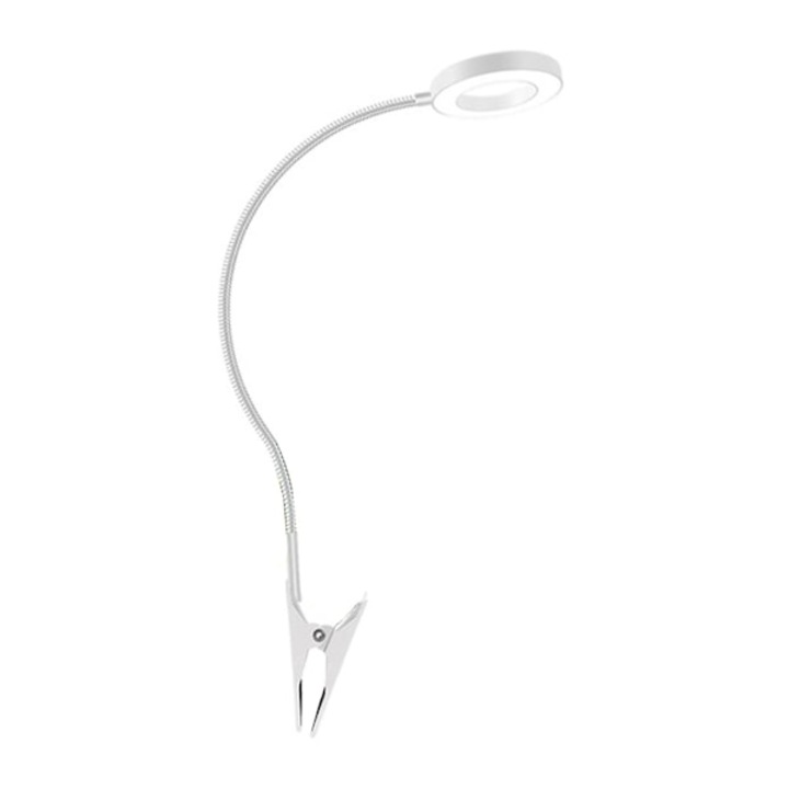 Lumina pentru plante, 8W, dimabila, cu brat flexibil 360°, set de 1 bucata, alb