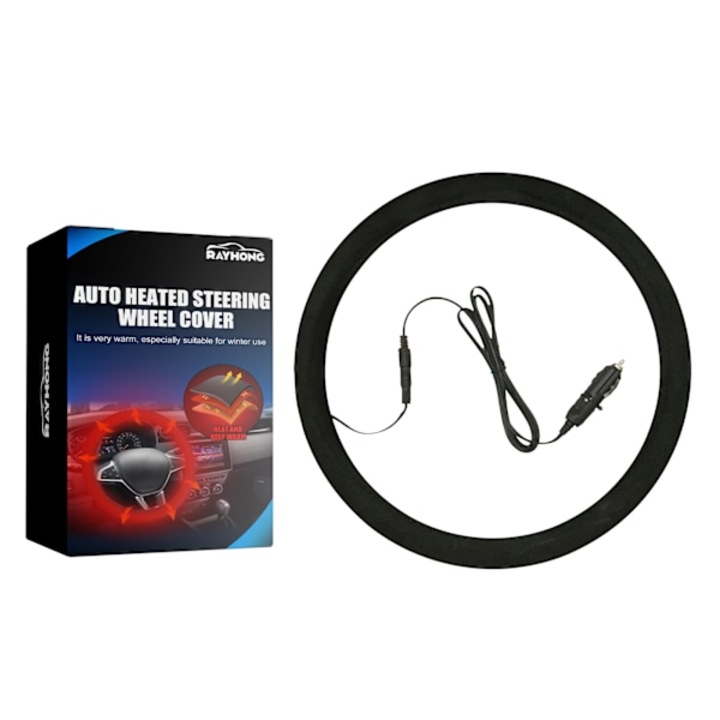 Incalzitor volan auto, Negru