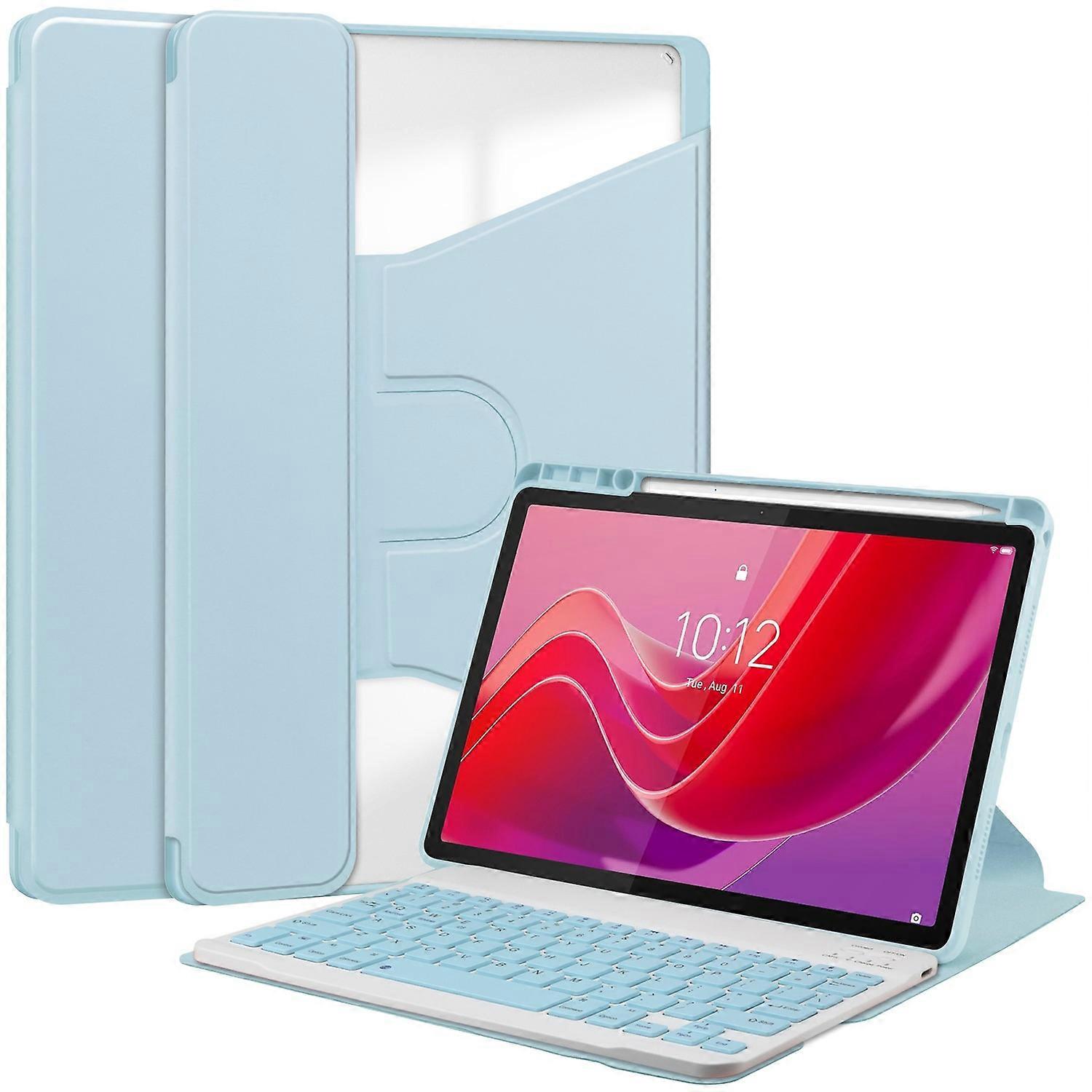 Husa tableta cu suport rotativ 360°, slot pentru creion, set cu tastatura Bluetooth, pentru Lenovo Tab M11 (Xiaoxin Pad 11 2024)