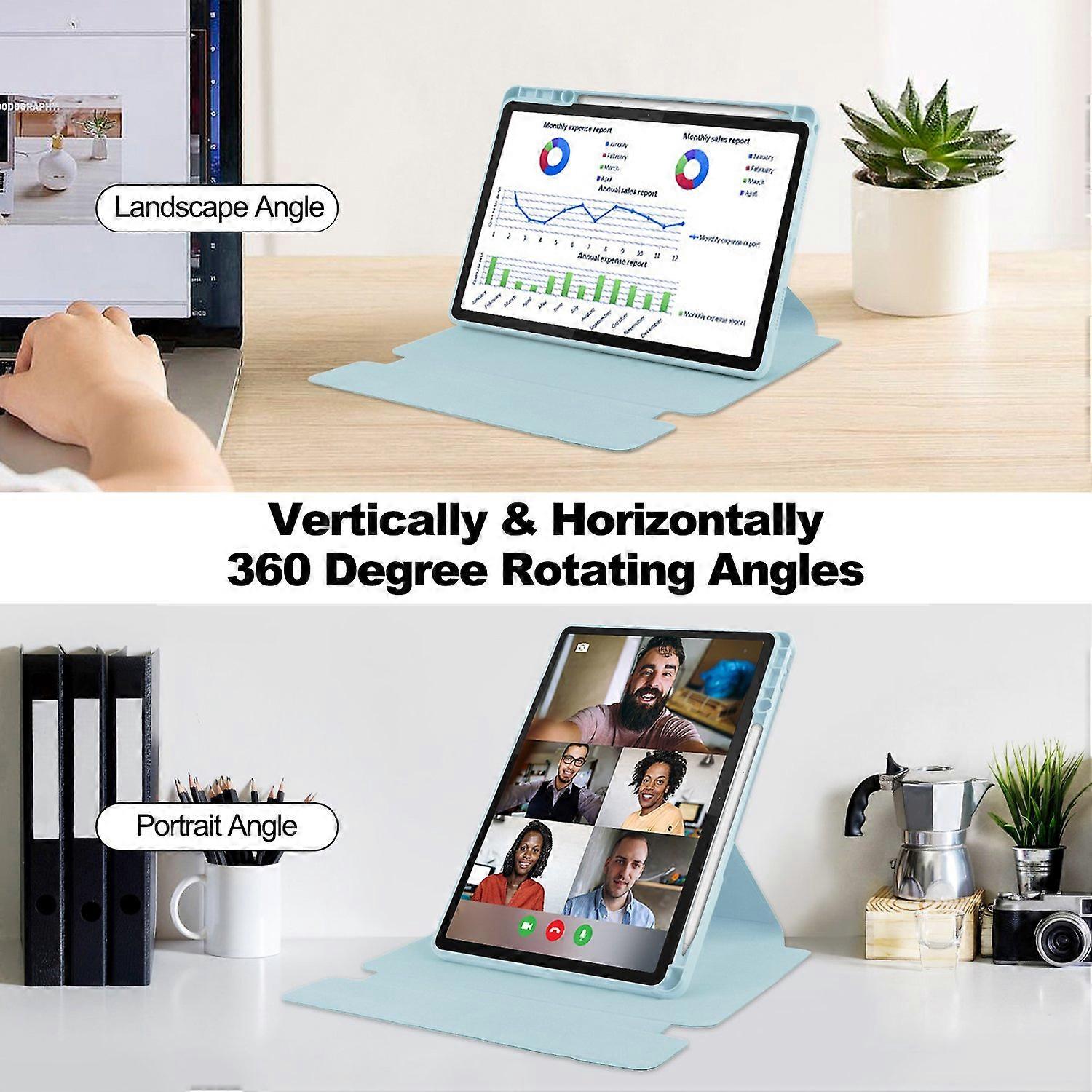 Husa tableta cu suport rotativ 360°, slot pentru creion, set cu tastatura Bluetooth, pentru Lenovo Tab M11 (Xiaoxin Pad 11 2024)