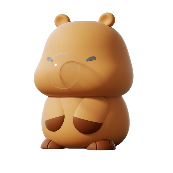 Jucarie HSD-Tech Squishy Anti-Stres Capibara – Moale si Relaxanta, cu Efect de Bule, Jucarie Senzoriala 10x15 cm, Ideala pentru Birou, Scoala sau Cadou