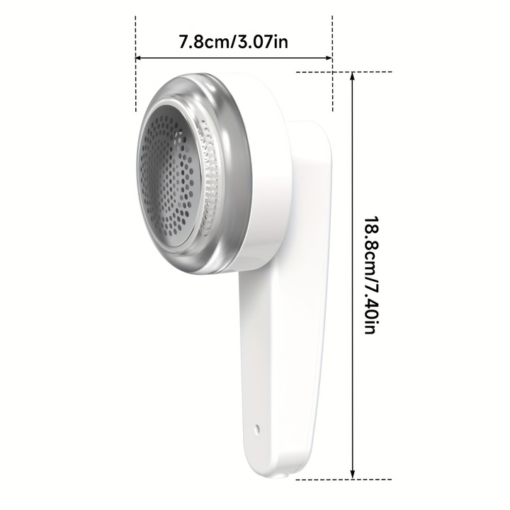 Aspirator portabil pentru scame, dispozitiv de indepartare a parului, functionare manuala/USB, plastic, pentru imbracaminte, covoare, mobilier