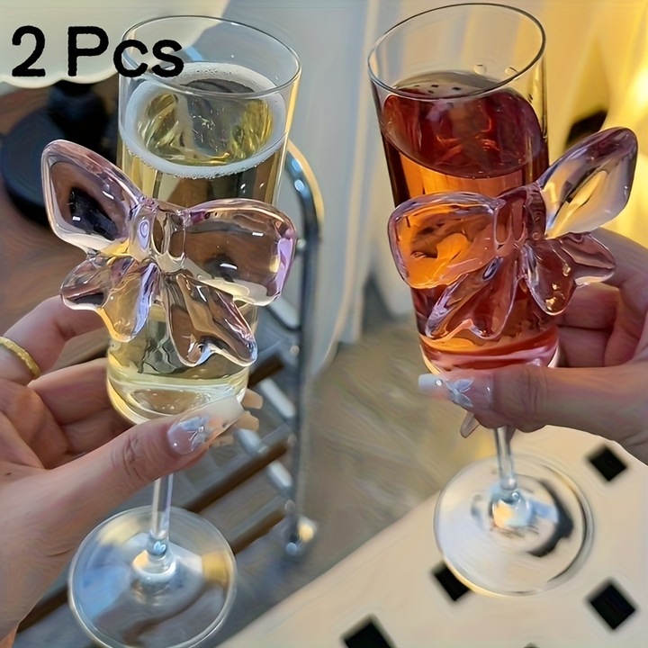 2 db boroszilikát üveg kóstoló pohár, állatmintás, 170 ml, színváltós