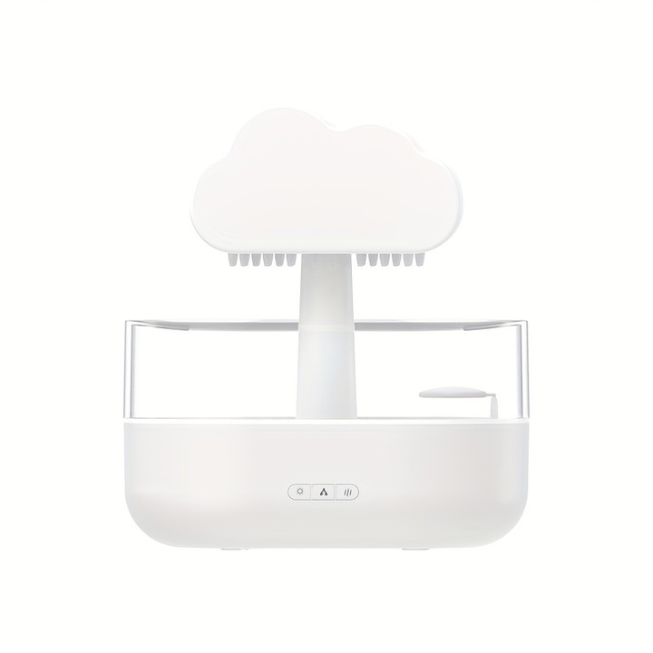 Овлажнител за въздух, USB, във формата на облак, бял