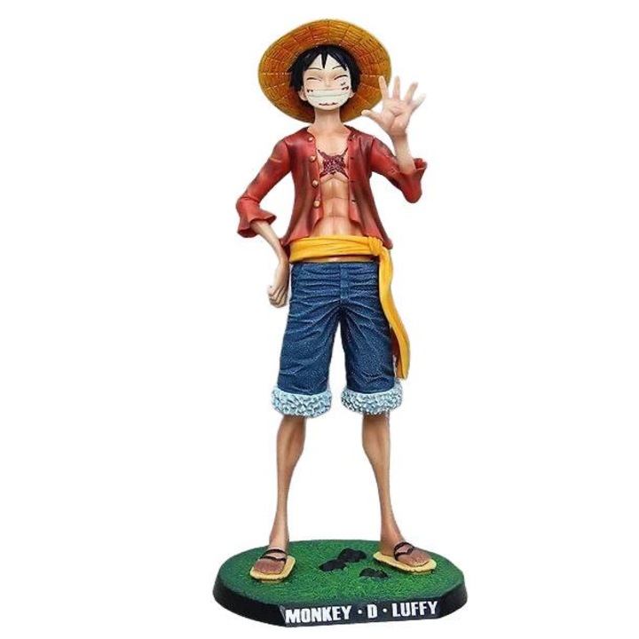 Figurina Monkey D. Luffy One Piece, PVC, Premium, 41 cm, Decor Anime, Cadou Colectionari