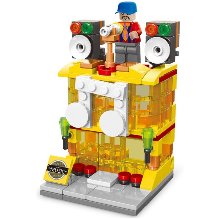 Set deconstructie din micro caramizi, creativ, multicolor, pentru copii si adulti