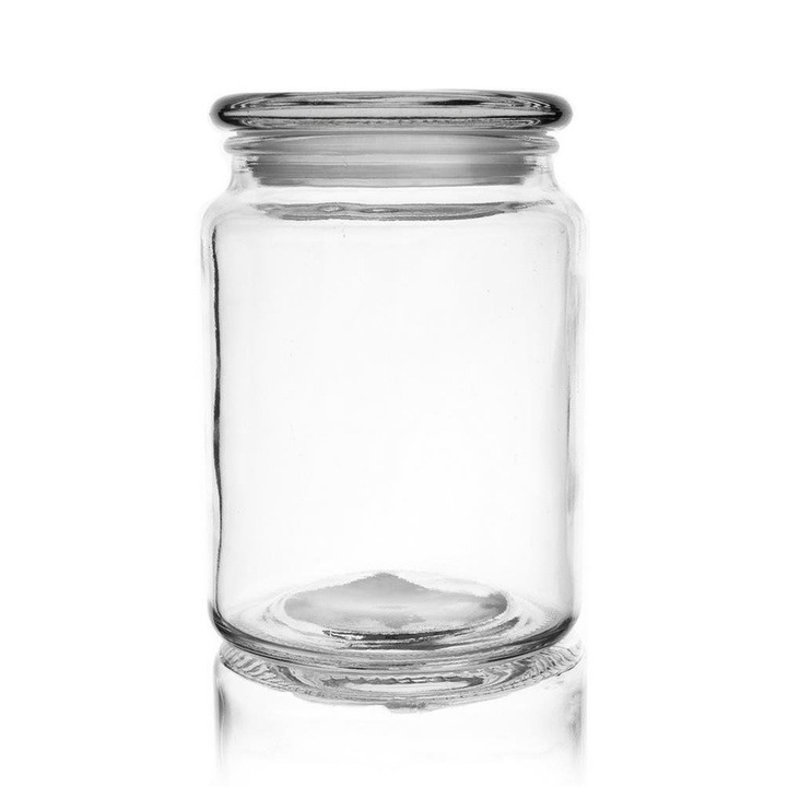 Recipient Pentru Alimente, Orion, 750 ml, 10x10x14 cm, Sticla, Etans, Universal, Sigur, Material De Inalta Calitate, Transparent