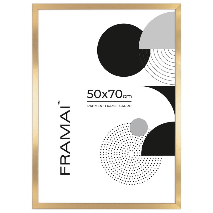 Rama foto aurie 50x70 cm HEN Z Framai®