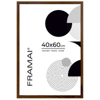 Rama foto clasica Framai, 40x60 cm, MDF mat, plexi transparent, pentru fotografie 40x60