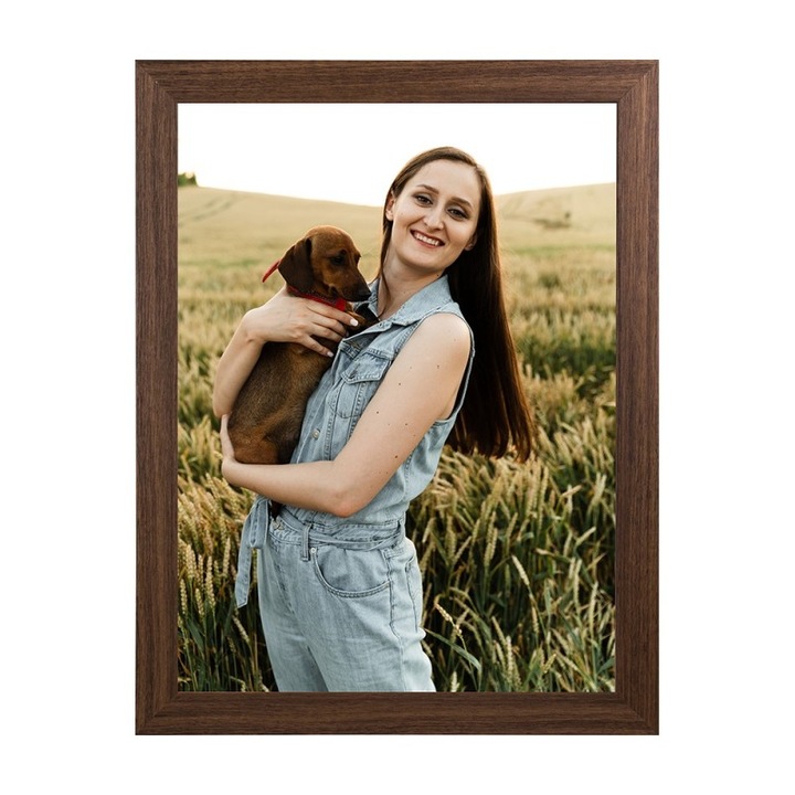 Rama foto clasica, Hofmann, 24x30 cm, culoare maro