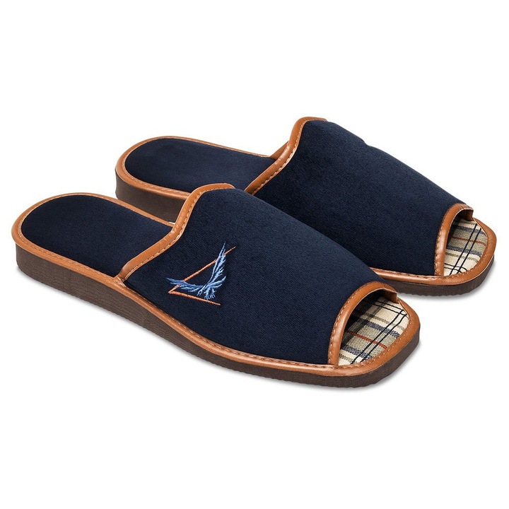 Pantofi de Natural Style NS-067 Bleumarin Bumbac, Bleumarin