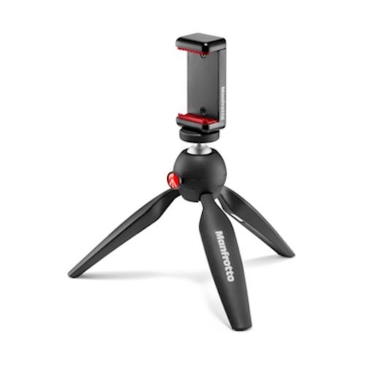 Trepied Manfrotto Pixi Smart, suport mobil, negru