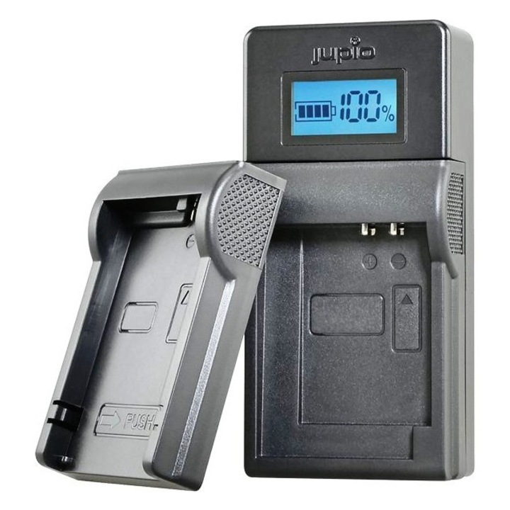 Incarcator universal, Jupio, pentru Nikon/Fuji/Olympus, gri