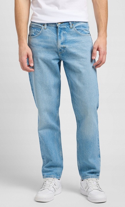 Blugi barbatesti Lee OSCAR Sundaze, bumbac/lyocell/elastan, albastru deschis