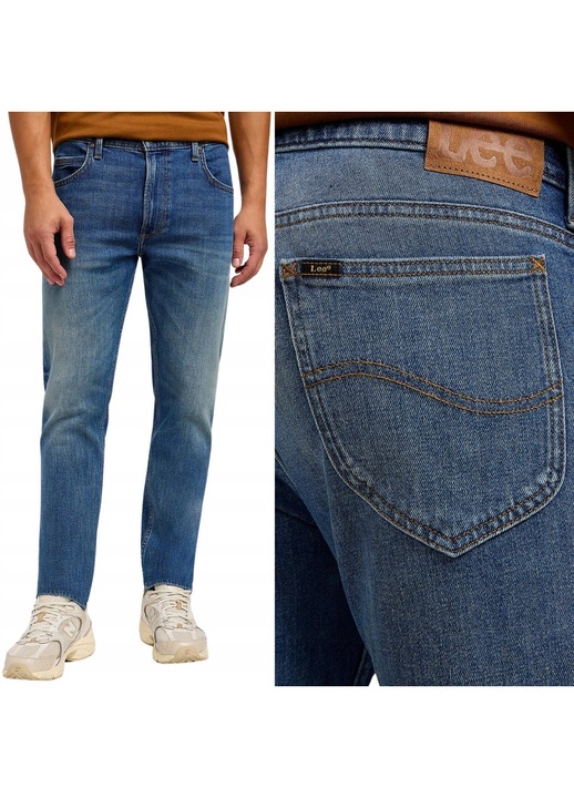 Jeans bărbați Lee Rider albastru Arizona Sky, Albastru