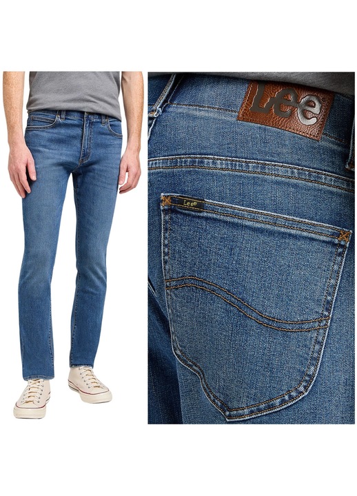 Férfi farmernadrág Lee Skinny Fit XM kék, L32, Kék, W31-L32