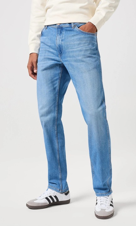 Blugi Wrangler River, albastru, Albastru