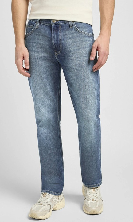 Blugi barbatesti Lee West Riverway, bumbac/lyocell/elastan, albastru