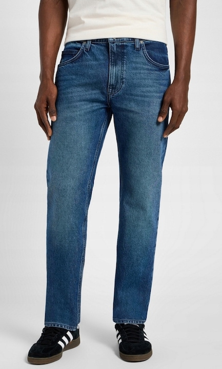 Férfi farmernadrág Lee Rider Abyss, pamut/lyocell/elasztán, kék