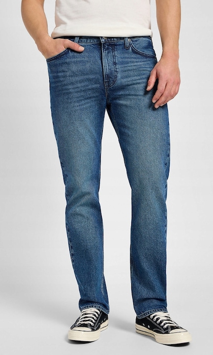 Blugi barbatesti Lee West Blue Abyss, bumbac/lyocell/elastan, albastru