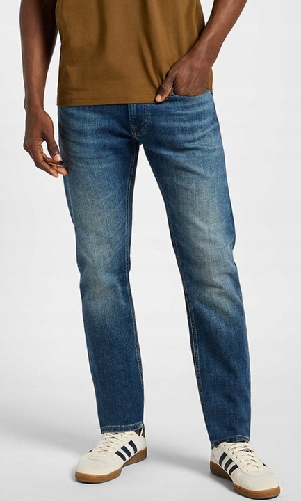 Farmer Lee Luke Courtyard, pamut/elasztan, kek, Kék