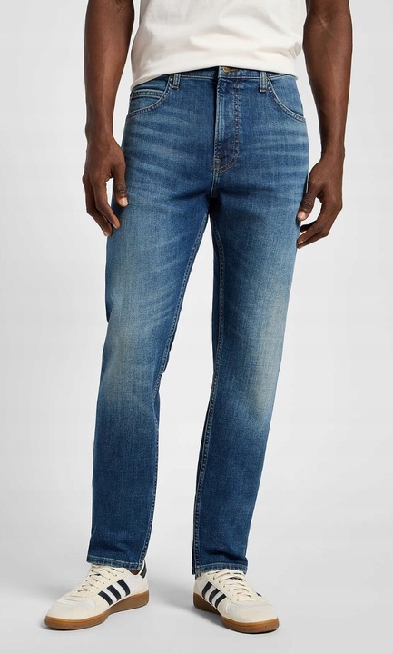 Férfi farmernadrág Lee Rider Courtyard, pamut/elasztán, kék