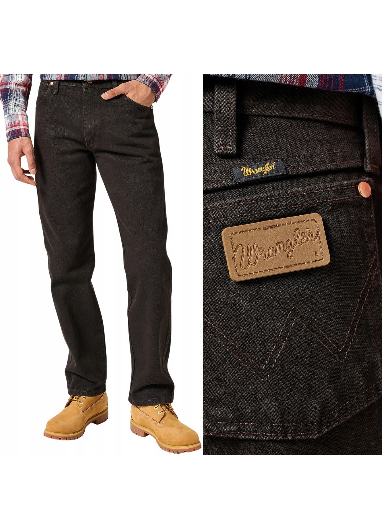 Blugi barbatesti Wrangler 13MWZ COWBOY, bumbac, negru, W31-L32 US