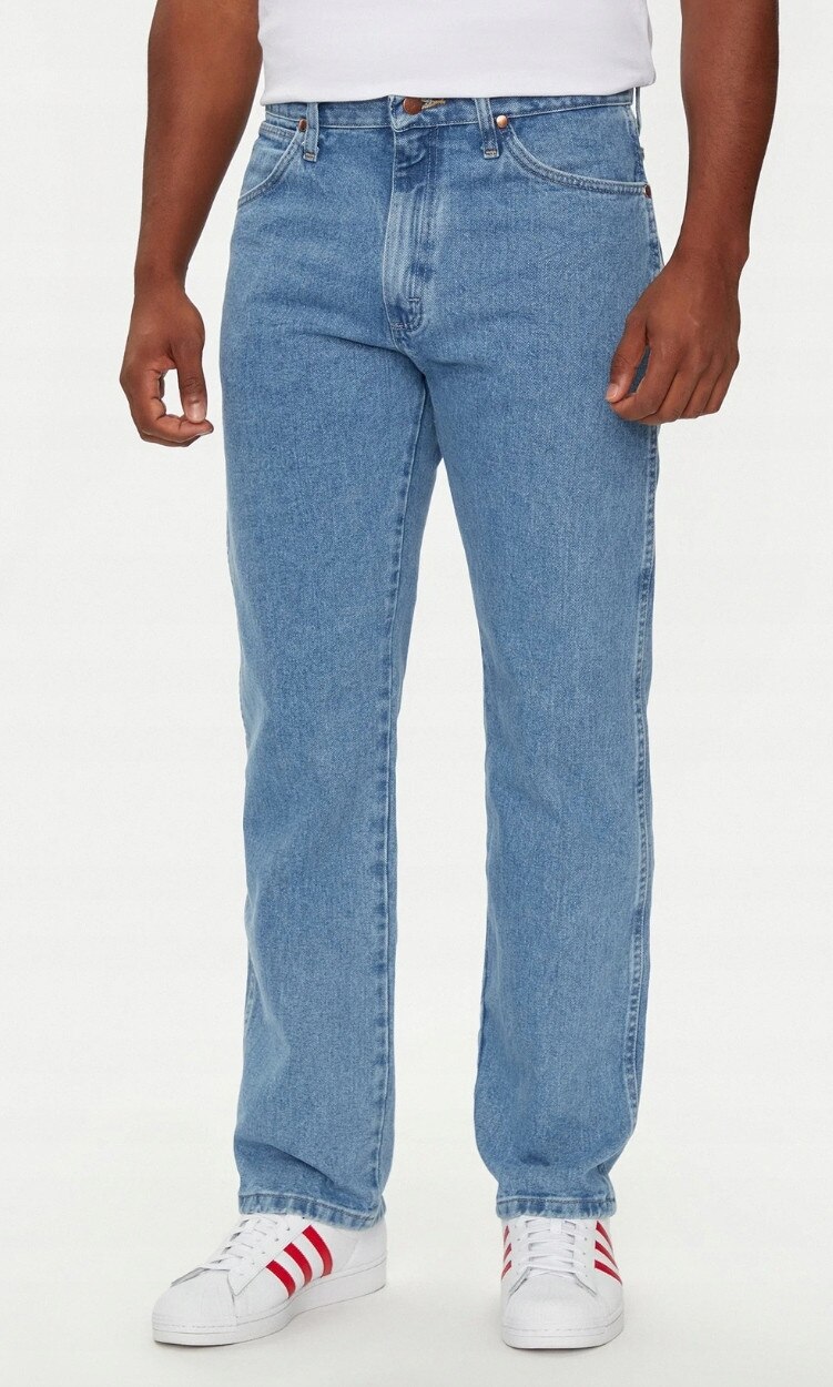 Blugi barbatesti Wrangler 13MWZ COWBOY, bumbac, albastru, W31-L32