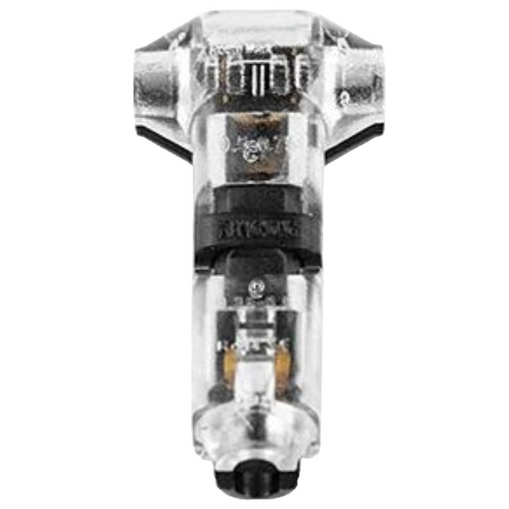 Conector rapid T transparent pentru benzi LED, set 10 buc, 0.75mm, 24-20AWG