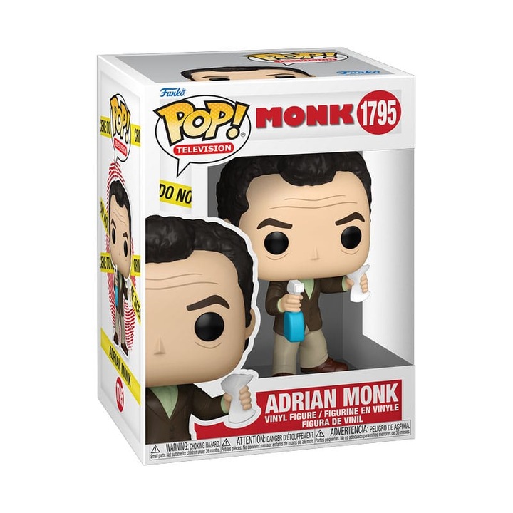 Фигурка Funko POP! Ейдриън Монк, 9 см, многоцветен