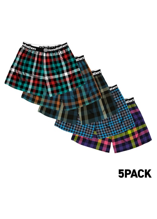 Set 5 boxeri barbati Horsefeathers AM284A, multicolor