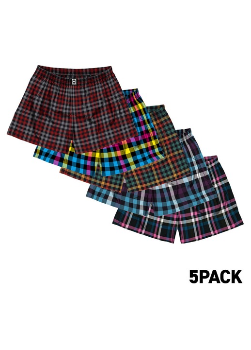 Set boxeri barbati Horsefeathers AM286C, set 5 piese, multicolor