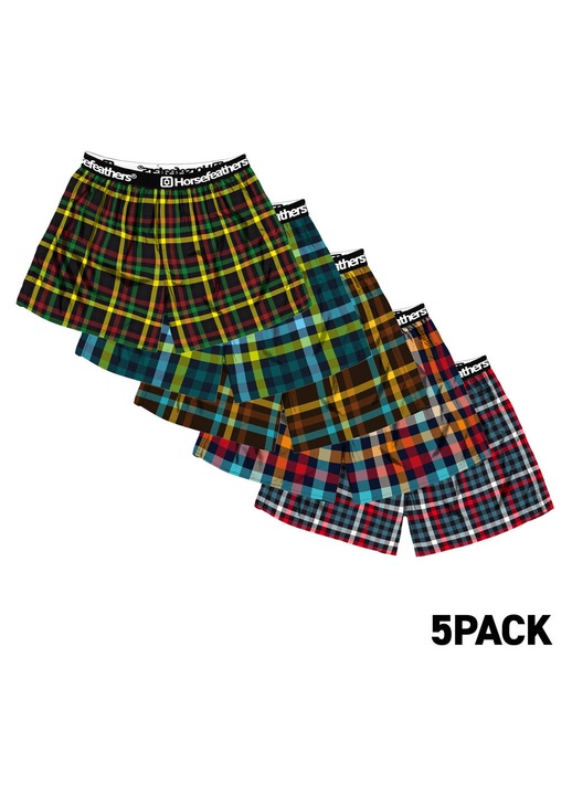 Set 5 boxeri barbati Horsefeathers AM284B, multicolor