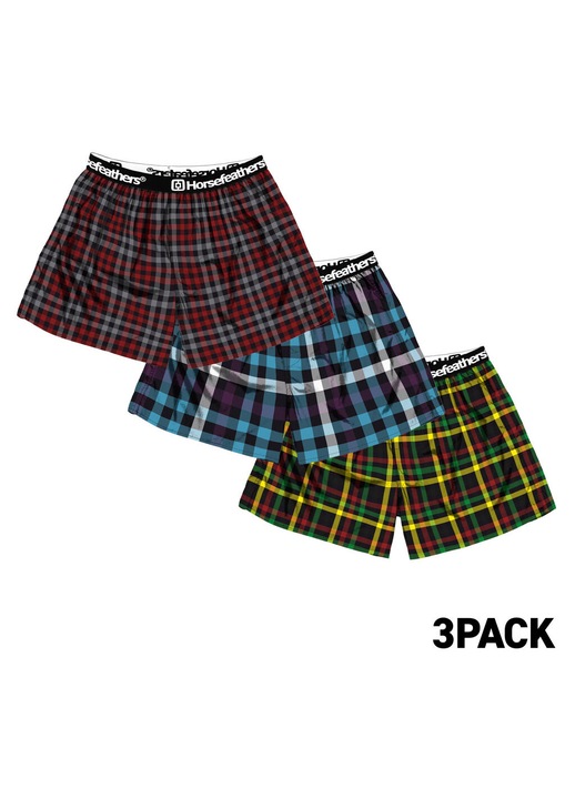 Set 3 boxeri barbati Horsefeathers AM283A, multicolor