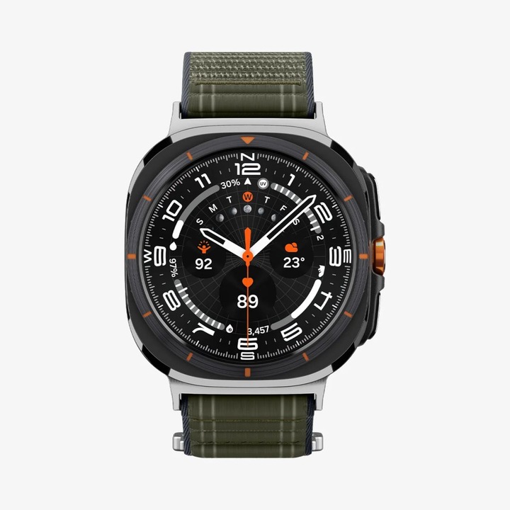 Bratara din tesatura Spigen pentru Samsung Galaxy Watch Ultra 47mm, verde