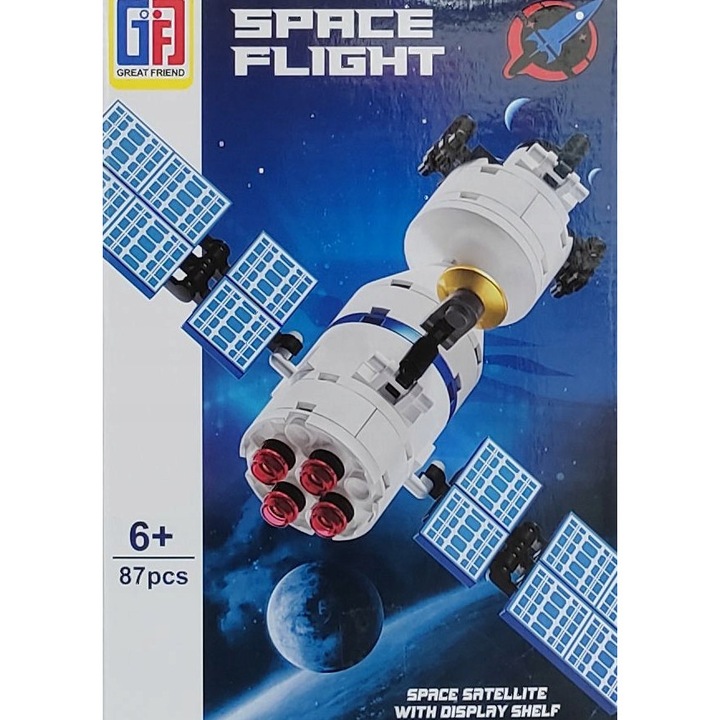 Set de constructie, TRIFOX Space Flight, 87 elemente, multicolor