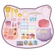 Set cosmetic pentru copii, model pisica, 31 elemente, 22.5x20x19cm, multicolor