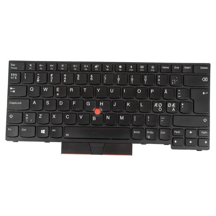 Клавиатура за лаптоп, Lenovo, QWERTY US/PL осветена, черна