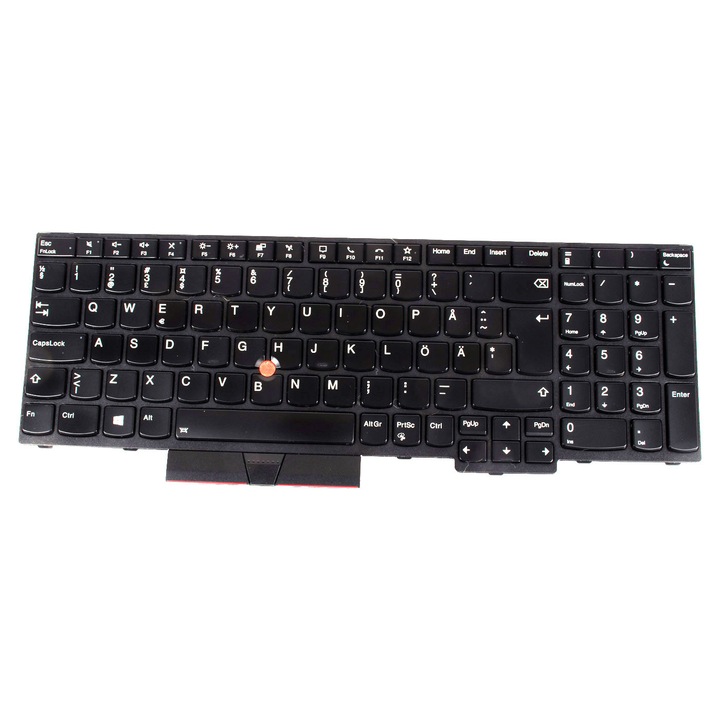 Tastatura laptop Lenovo ThinkPad T15 P15s iluminata, 15.6", скандинавска версия