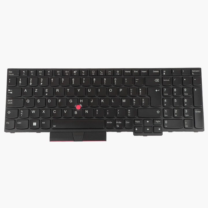 Клавиатура за лаптоп Lenovo ThinkPad T15 P15s с подсветка, белгийска, 15.6"
