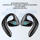 Casti inteligente, traducere in timp real cu inteligenta artificiala, cu afisaj digital, suporta 144 de limbi, sundiguer, negru