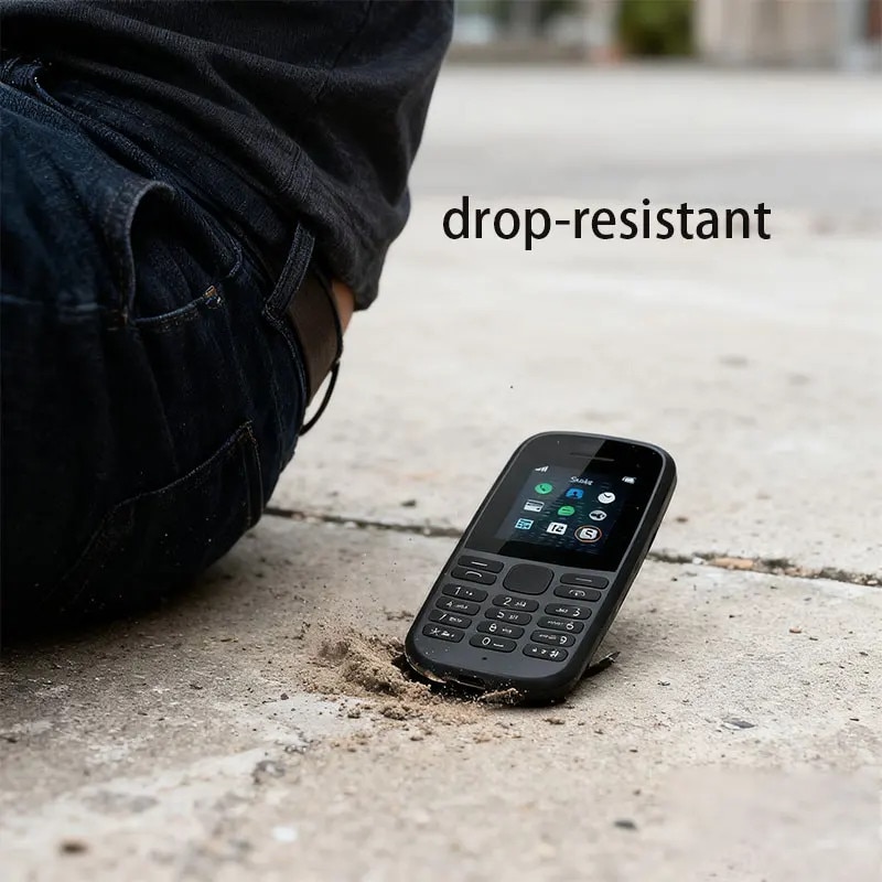 Telefon mobil pentru seniori, Garsonal®, cu meniul in limba Romana, taste mari, functiile de lanterna si radio FM, buton SOS,2G, dual SIM,98 de ore de timp de asteptare, Negru