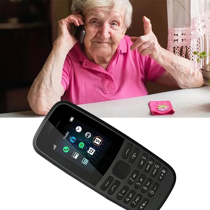 Telefon mobil pentru seniori, Garsonal®, cu meniul in limba Romana, taste mari, functiile de lanterna si radio FM, buton SOS,2G, dual SIM,98 de ore de timp de asteptare, Negru