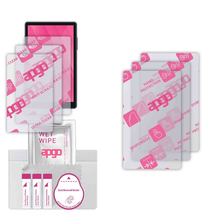 3x apgo Ultra-Clear Hybrid sticla protectoare compatibila cu Keystone 3 Pro, sticla nano flexibila, inlocuire excelenta pentru sticla temperata