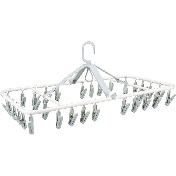 Сушилник за дрехи Foyer Nuage сгъваем 32 щипки пластмаса против ръжда