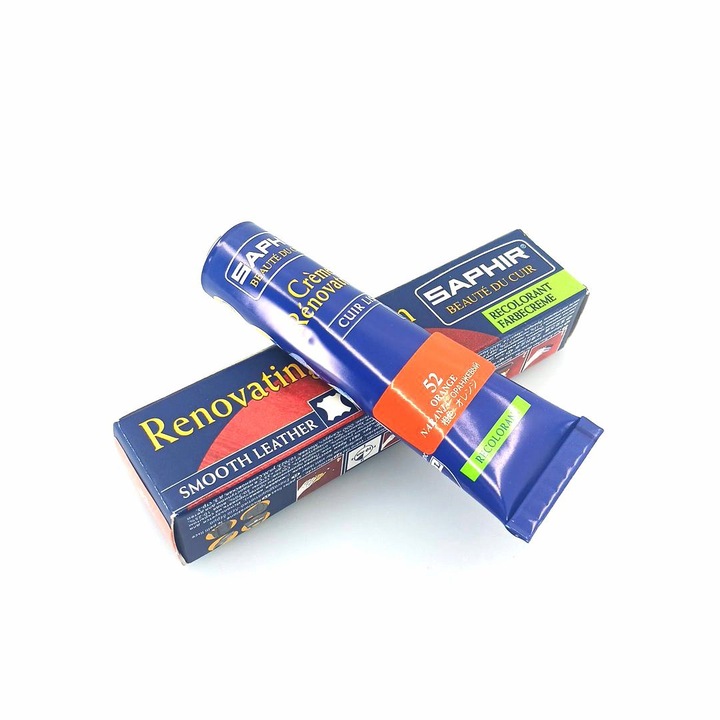 Крем, Saphir, 25 мл, оранжев, за кожа, идеален за реновиране