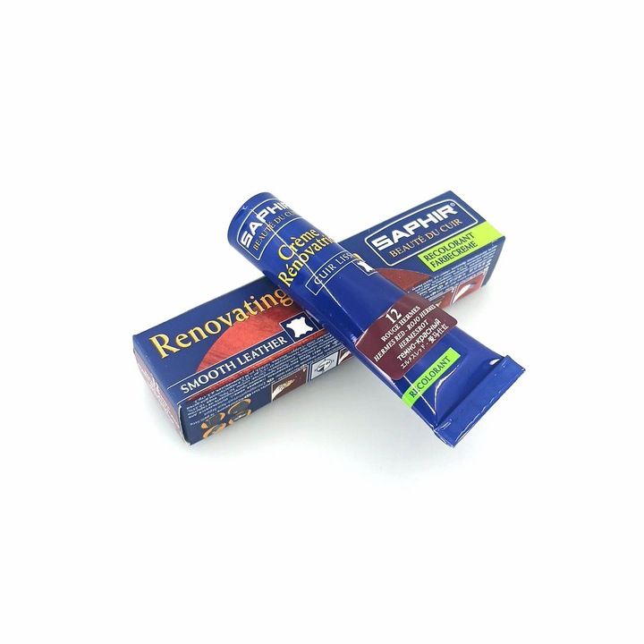 Крем за възстановяване Saphir, 25 мл, червен Hermes 12, за кожа, лесно нанасяне