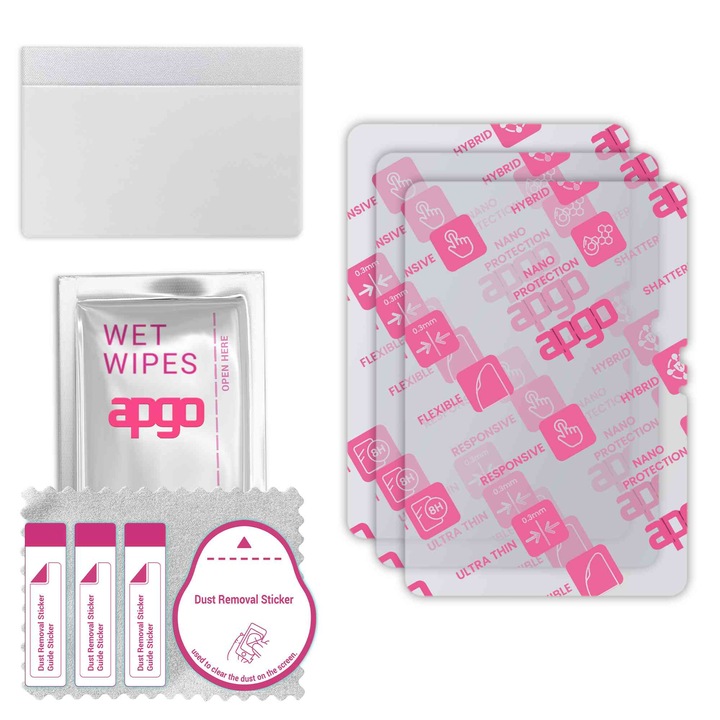 3x apgo Ultra-Clear Hybrid протектор за екран, съвместим с Xiaomi Pad 8 Pro, гъвкаво нано стъкло, отлична алтернатива на закалено стъкло