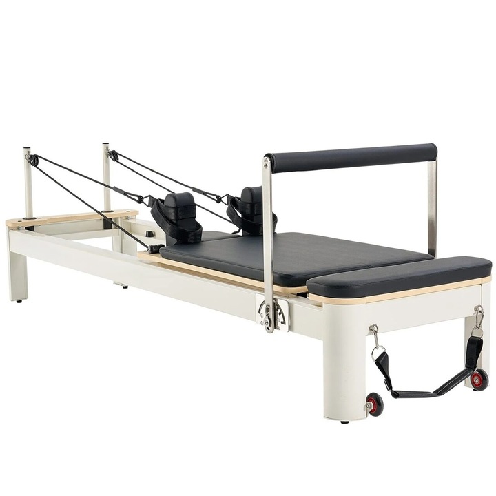 Aparat de antrenament pilates, rezistenta dubla arc si cablu, max 180 kg, 2450x710x930mm, Pliabil